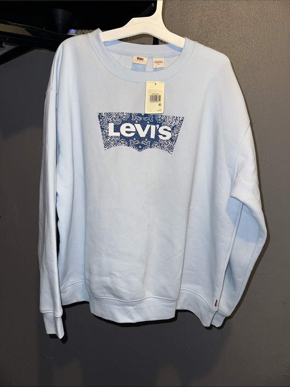 Levi’s women Light Blue Logo Crewneck Sweatshirt